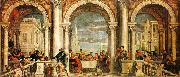  Paolo  Veronese Feast in the House of Levi oil painting on canvas
